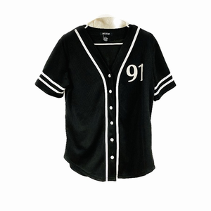 Women’s Black‎ Baseball jersey